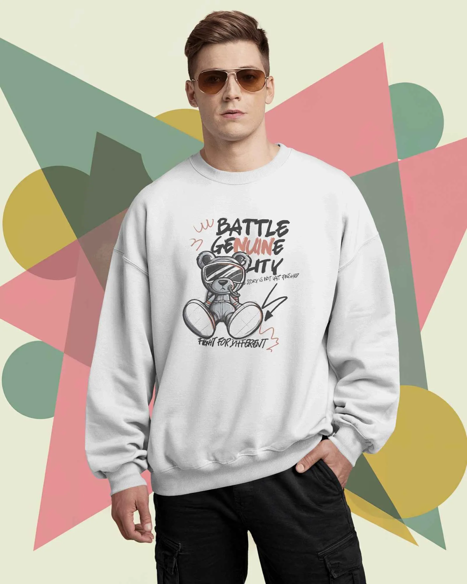 Battle Bear || Premium Streetwear Oversized Sweatshirt || - Image 37