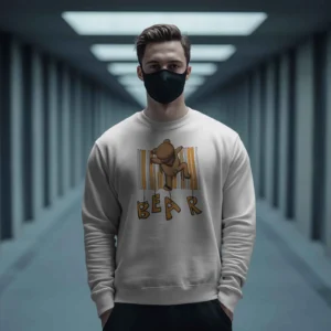 Barcode Bear Buddy || Premium Streetwear Sweatshirt ||