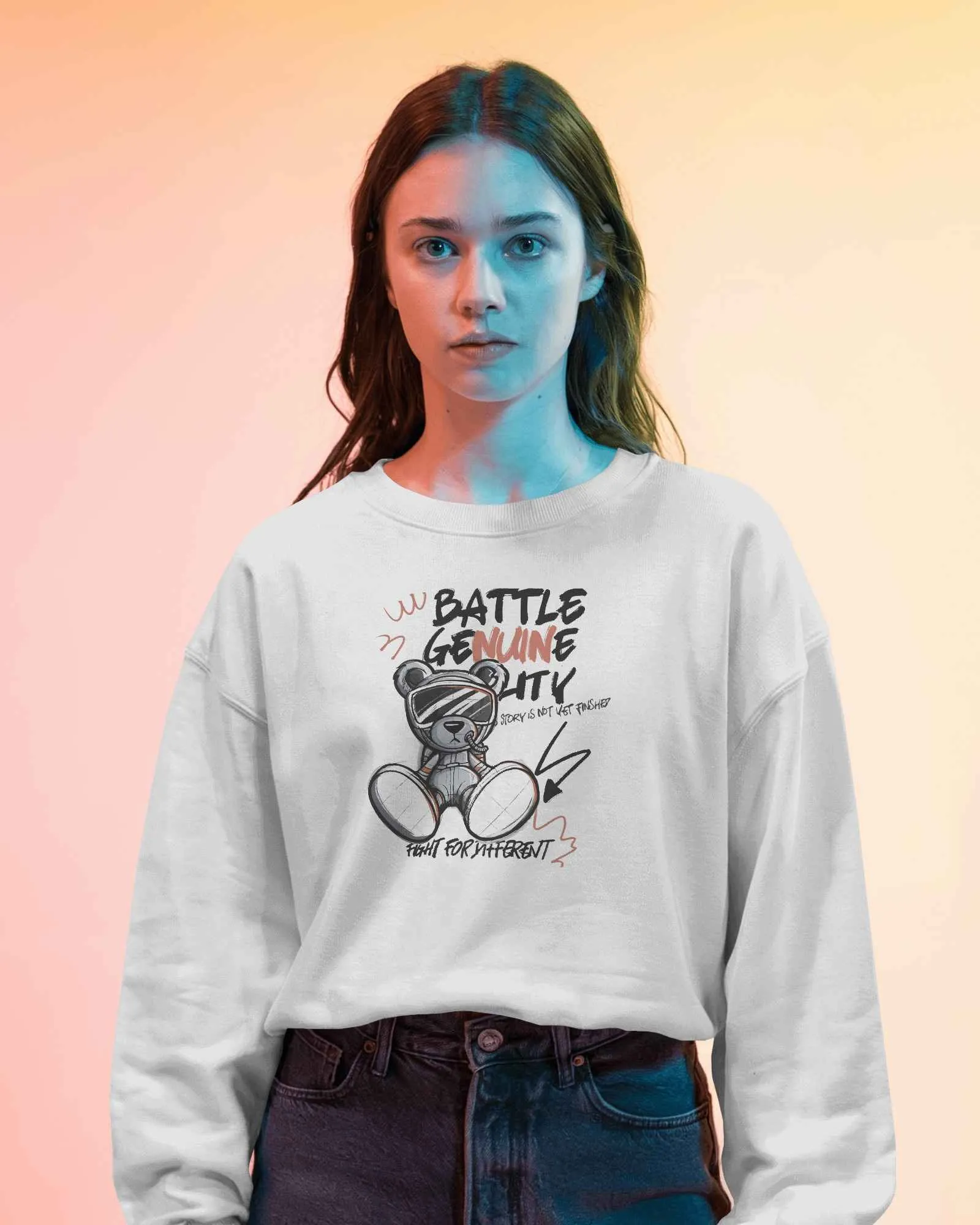 Battle Bear || Premium Streetwear Oversized Sweatshirt || - Image 39