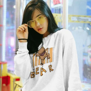 Barcode Bear Buddy || Premium Streetwear Sweatshirt ||
