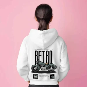Morbi Maven Retro style Motor Bike Heavyweight Zip Hoodie