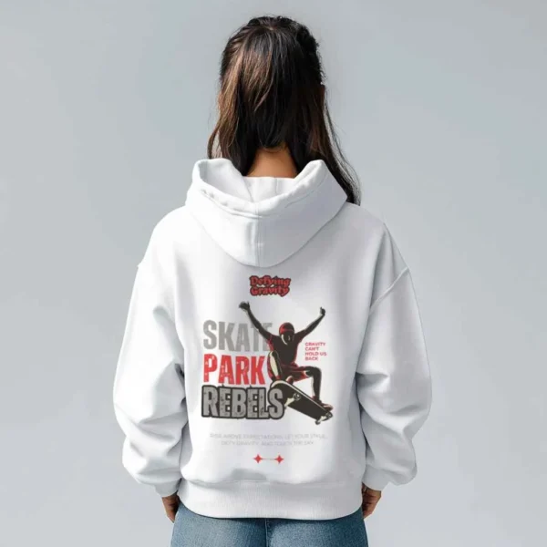 Defying Gravity With Skates || Premium Streetwear Heavyweight Zip Hoodie ||