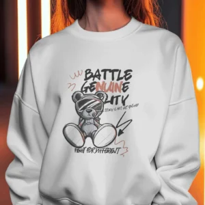 Battle Bear || Premium Streetwear Oversized Sweatshirt ||