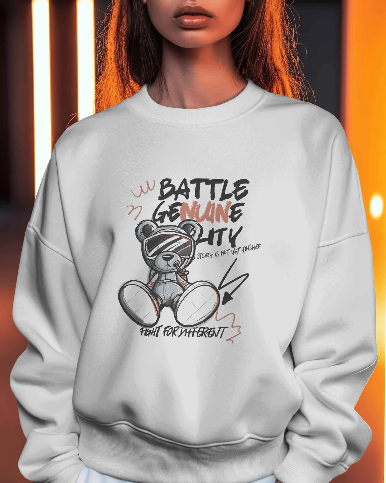 Battle Bear || Premium Streetwear Oversized Sweatshirt || - Image 40