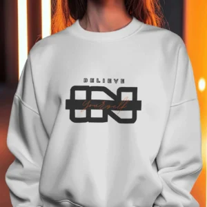 Believe In Yourself Quote || Premium Streetwear Oversized Sweatshirt ||