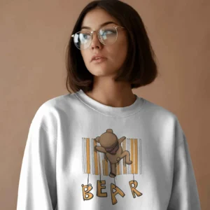 Barcode Bear Buddy || Premium Streetwear Sweatshirt ||