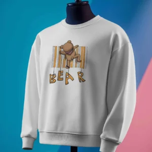 Barcode Bear Buddy || Premium Streetwear Sweatshirt ||