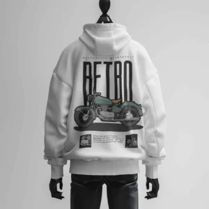 Morbi Maven Retro style Motor Bike Heavyweight Zip Hoodie