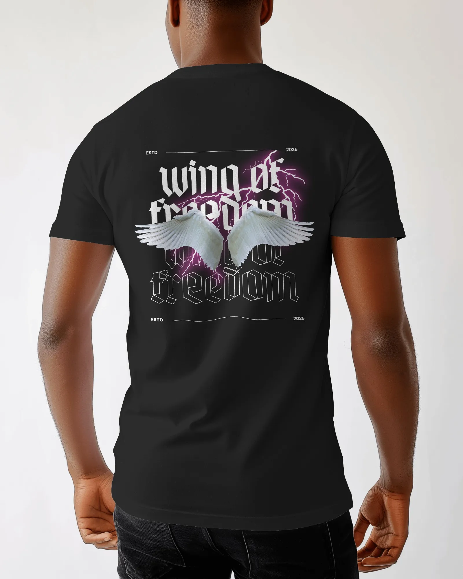 Wings Of Freedom || Premium Streetwear Supima Half T-shirt ||