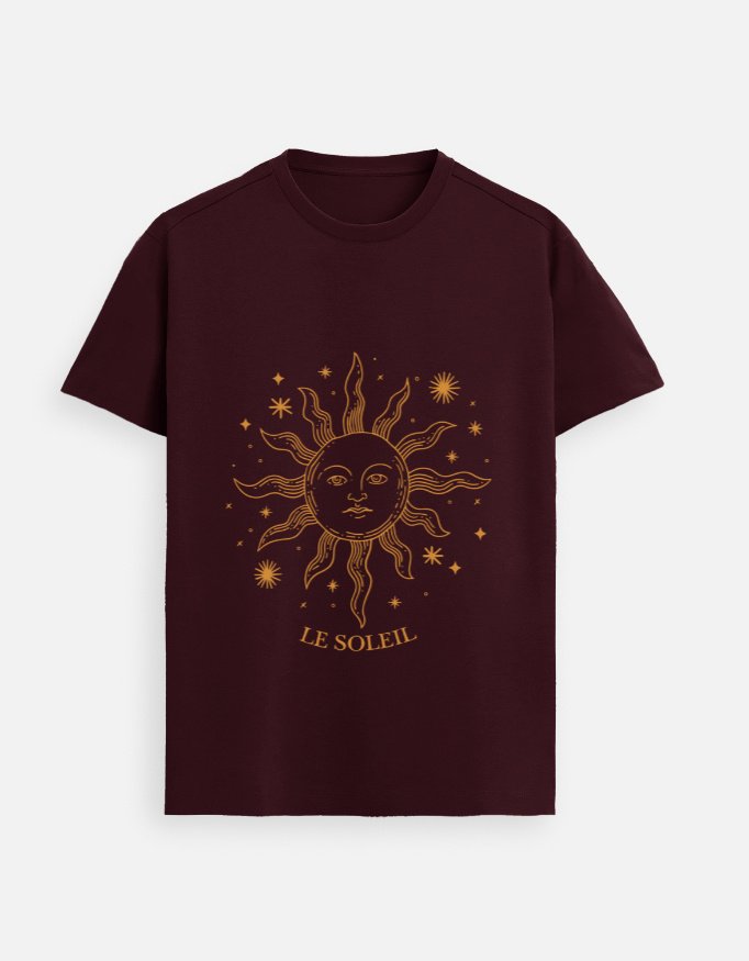 Celestial Sun – Le Soleil Edition|| Premium Streetwear Supima Half T-shirt || - Image 2